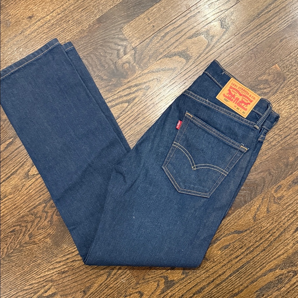 Levi's Men's Dark Blue Straight Jeans 30x30
